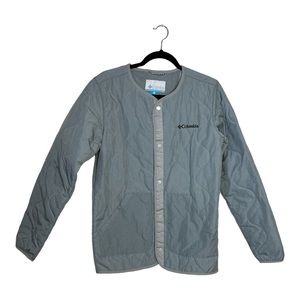 Columbia Crinkle Fabric Quilted Liner Jacket in Blue-Gray Size XS